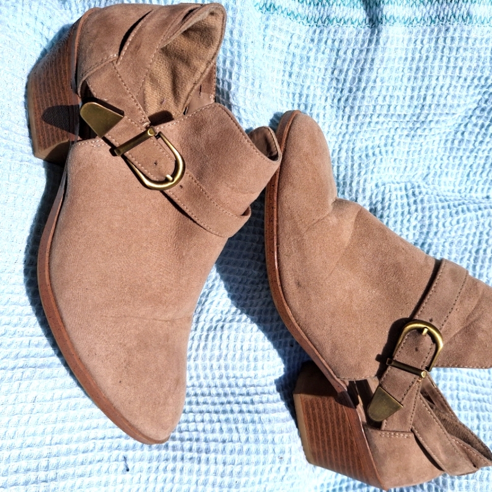 Tan Suede Ankle Boots